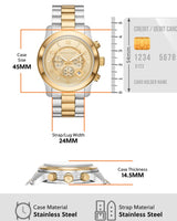 Michael Kors Runway Two-Tone Chronograph Watch MK9075