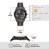 Michael Kors Lexington Black Chronograph Watch MK9154