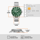 Emporio Armani Chronograph Green Dial Watch AR11500I