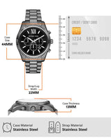 Michael Kors Lexington Gunmetal Watch Gift Set MK9217SET
