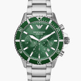 Emporio Armani Chronograph Green Dial Watch AR11500I