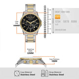 Armani Exchange Banks Chronograph Watch Gift Set for Men AX7148SET