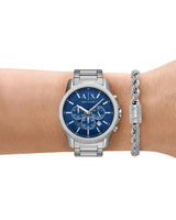 Armani Exchange Banks Chronograph Watch Gift Set for Men AX7176SET