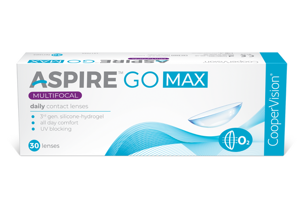 Cooper Vision Contact Lenses Aspire GO MAX Multifocal (30 Lenses Box)