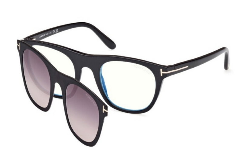 Tom Ford Frame FT5895-B Blue Block 001 Clip On