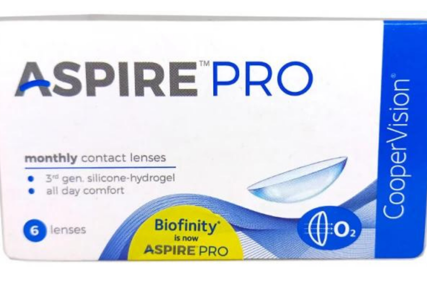 Cooper Vision Contact Lenses Aspire Pro (3 & 6 Lenses Box)