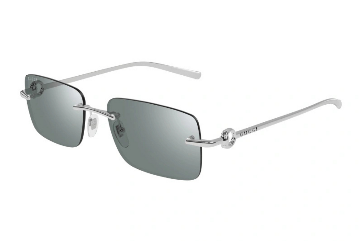 小物 GUCCI sunglasses rimless stone silver Gucci Sunglasses GG1703S – woweye