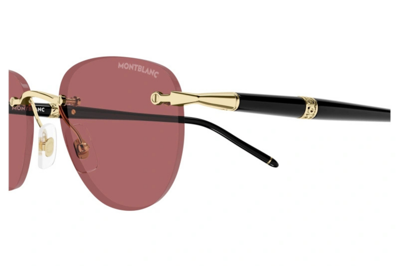 サングラス Montblanc Sunglasses MB412S 01A Premium Black Frame Montblanc MB0412S 001 Sunglasses - US