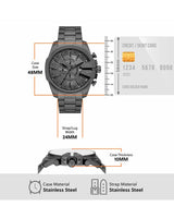 Diesel Mega Chief Slim Gray Dial Chronograph Watch DZ4676