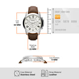 Fossil Grant Chronograph Leather Watch for Men FS4735