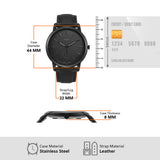 Fossil Minimalist Leather Watch for Men FS5447