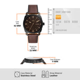 Fossil Machine Leather Watch for Men FS5901