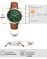 Fossil Neutra Chronograph Leather Watch for Men FS5963
