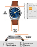 Fossil Everett Leather Watch for Men FS6115