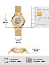 Fossil Carlie Automatic Mesh Watch for Women ME3250