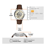 Fossil Heritage Automatic Brown Leather Watch ME3264
