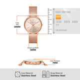 Michael Kors Pyper Rose Gold Mesh Watch for Women MK4340