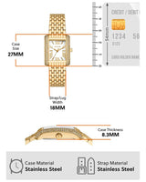 Michael Kors Petite Emery Rectangular Watch for Women MK4826