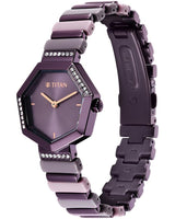 Titan Glitz Purple Dial Women’s Watch NS95207QD01