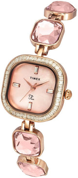 Timex Fria Women Pink Square Analog Watch TWEL17101