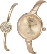 Timex Fria Rose Gold Round Dial Women’s Watch TWEL18502