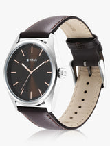 Titan Workwear Brown Dial Watch NT1866SL02