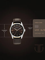 Titan Workwear Brown Dial Watch NT1866SL02
