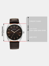 Titan Workwear Brown Dial Watch NT1866SL02