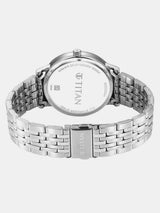 Titan Elegance Dark Grey Dial Steel Watch 90202SM01