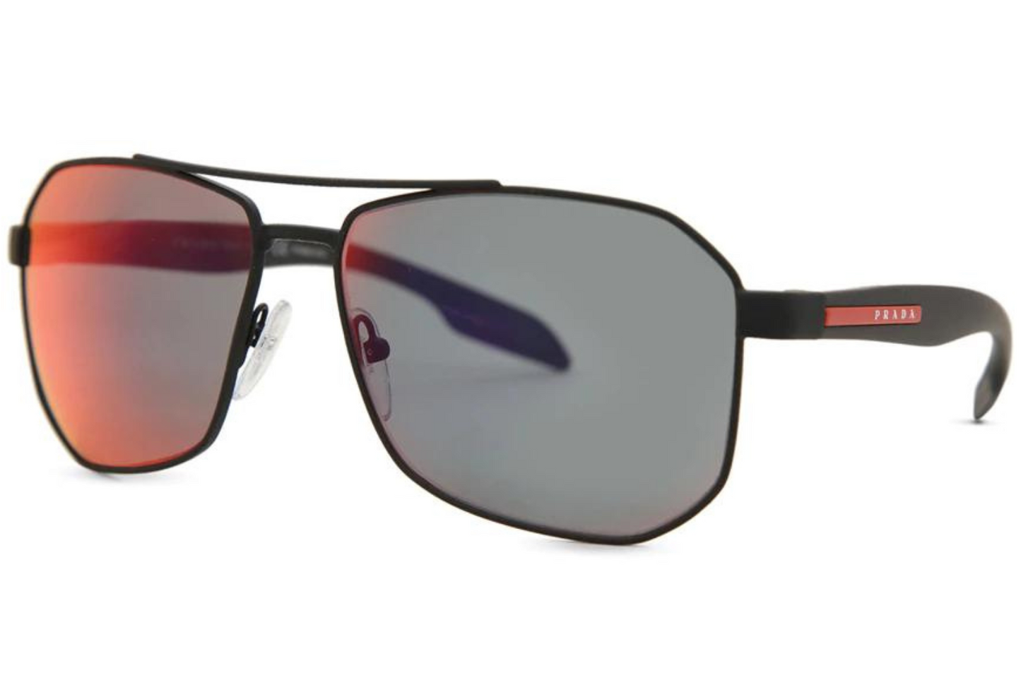 PRADA – OVERSIZE SQUARE SUNGLASSES '0PR 23YS' /TRANSPARENT GRAPHITE – la  boutique eyewear