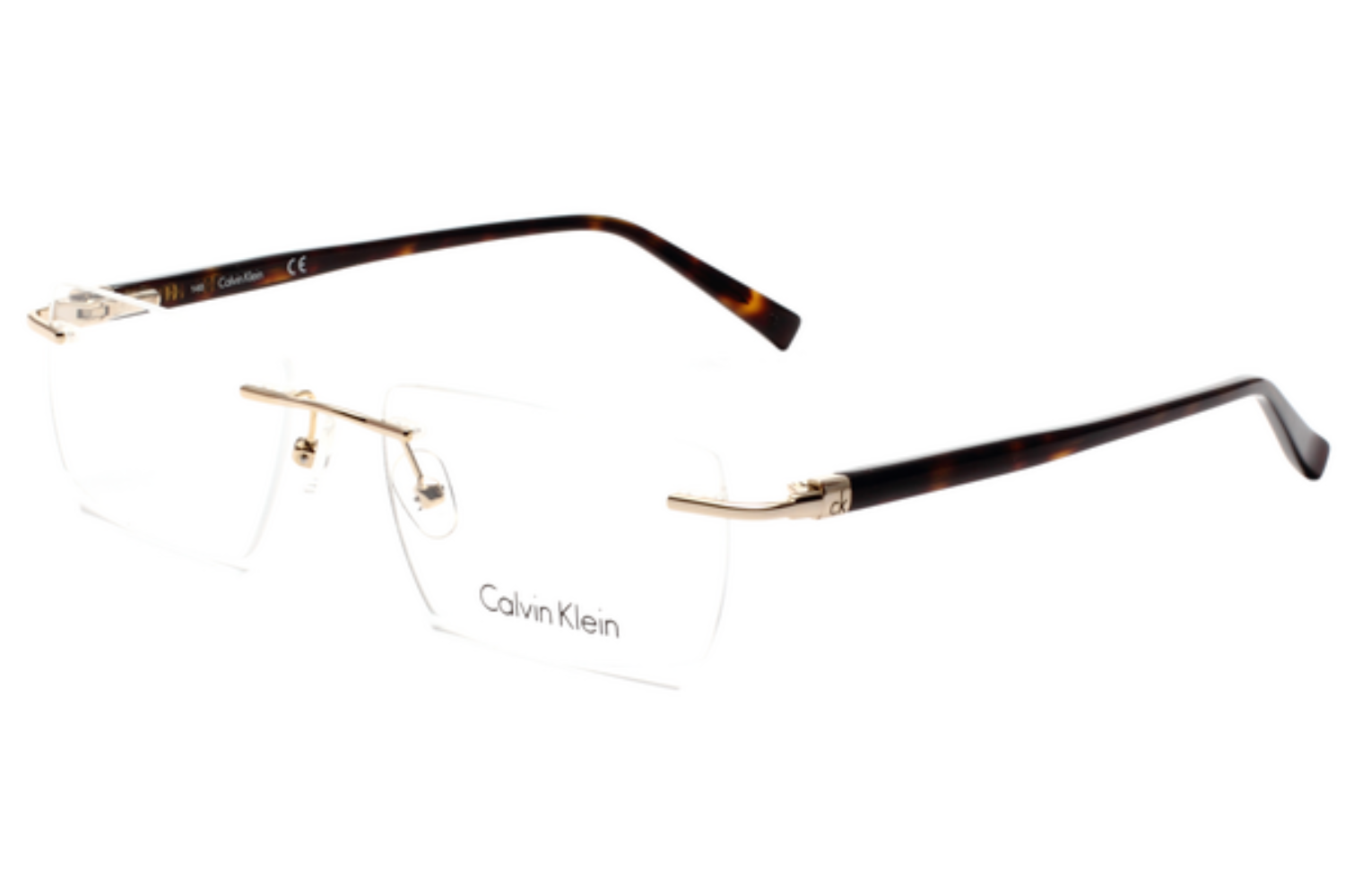 Calvin klein rimless outlet eyeglasses