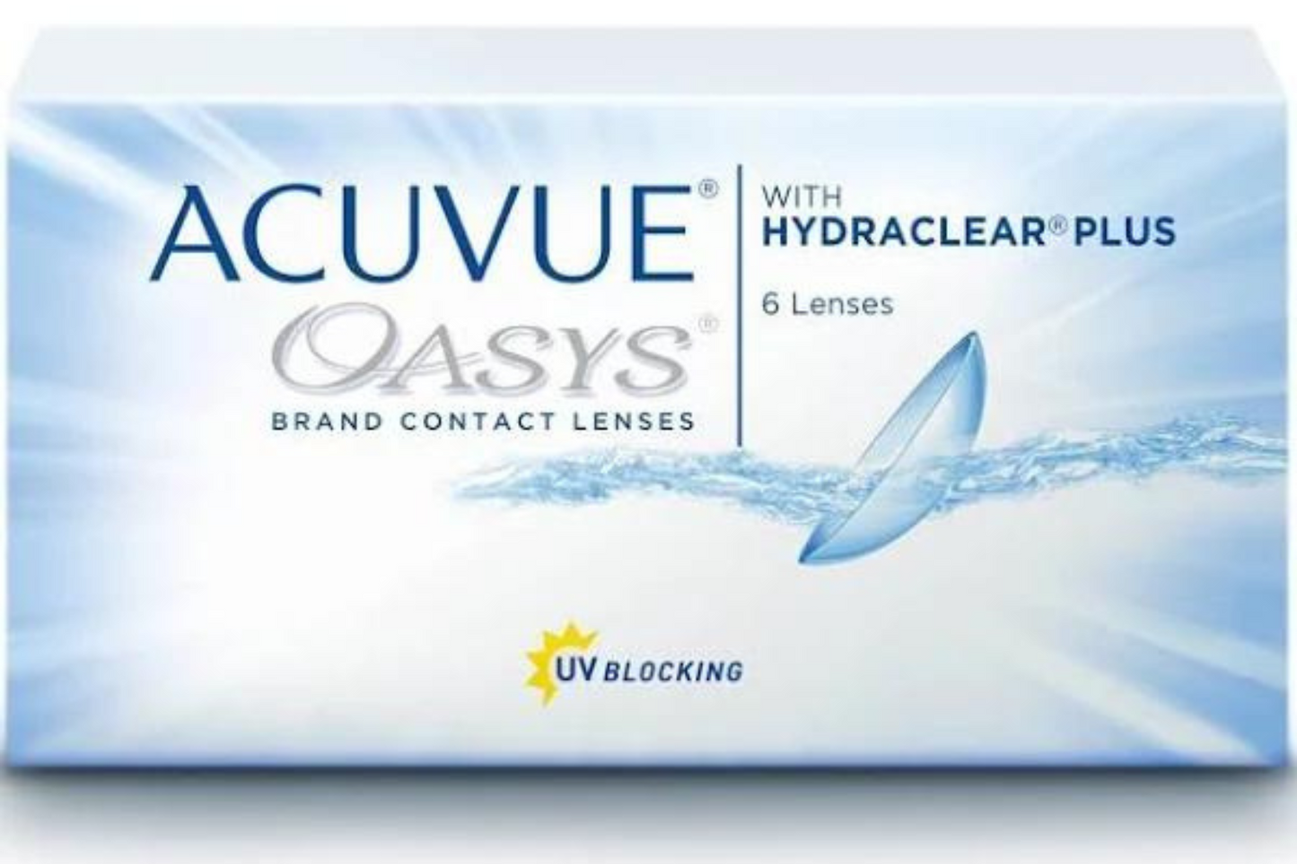 Johnson & Johnson Contact Lenses Acuvue Oasys With Hydraclear Plus (6 Lenses Box)