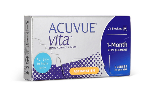 Johnson & Johnson Contact Lenses Acuvue Vita For Astigmatism (6 Lenses Box)