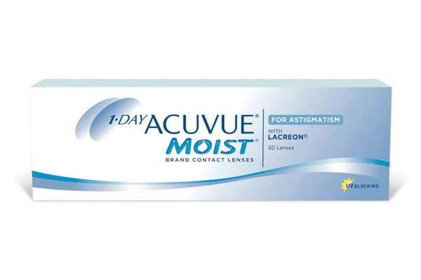 Johnson & Johnson Contact Lenses Acuvue Moist For Astigmatism (30 Lenses Box)