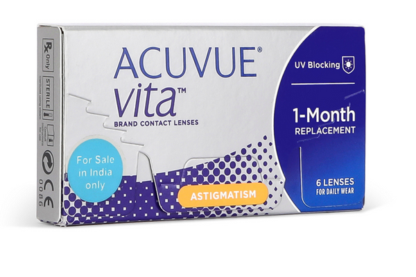 Johnson & Johnson Contact Lenses Acuvue Vita For Astigmatism (6 Lenses Box)