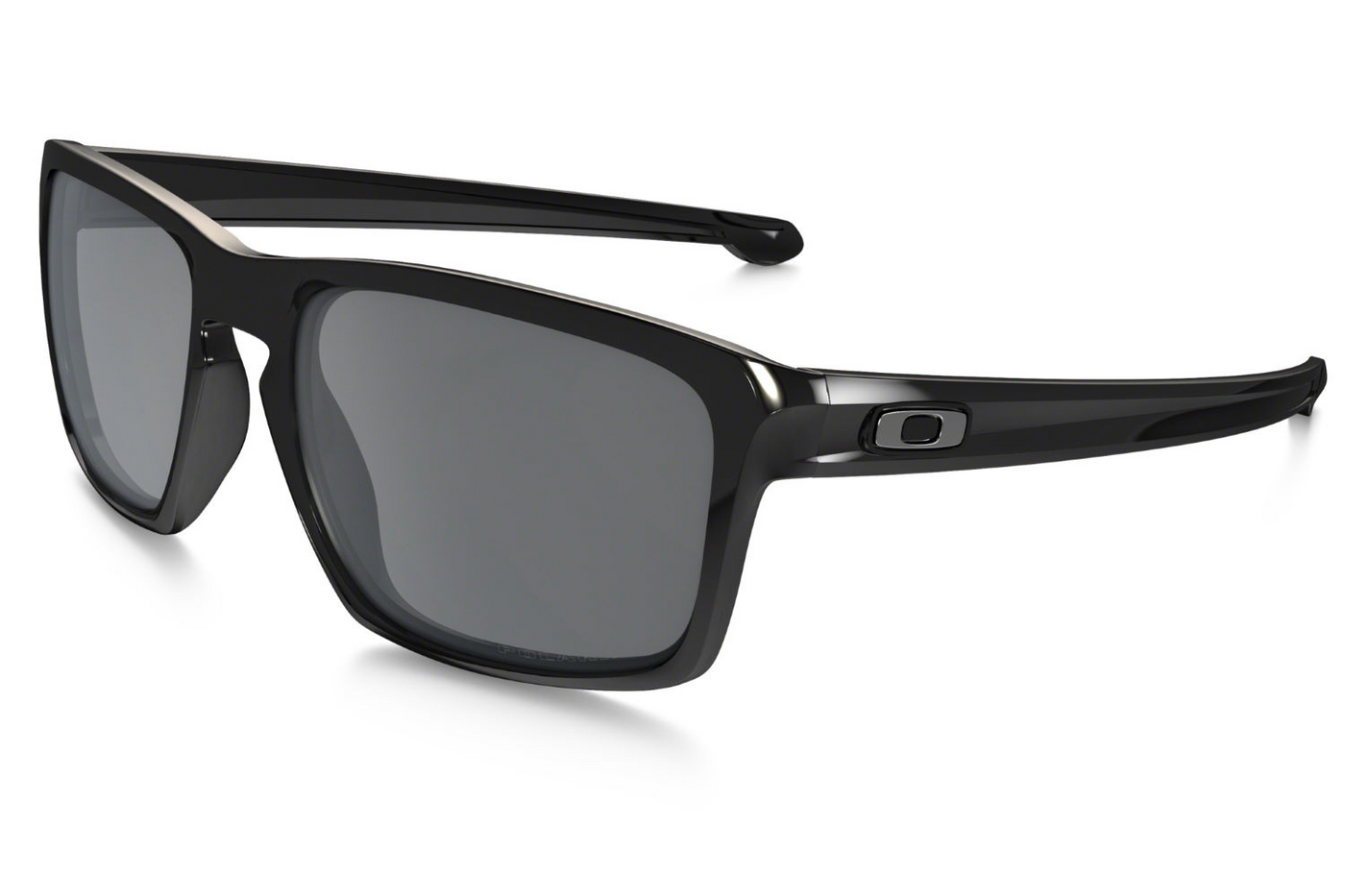 Oakley sliver round polished black sunglasses with black iridium polarized lenses online