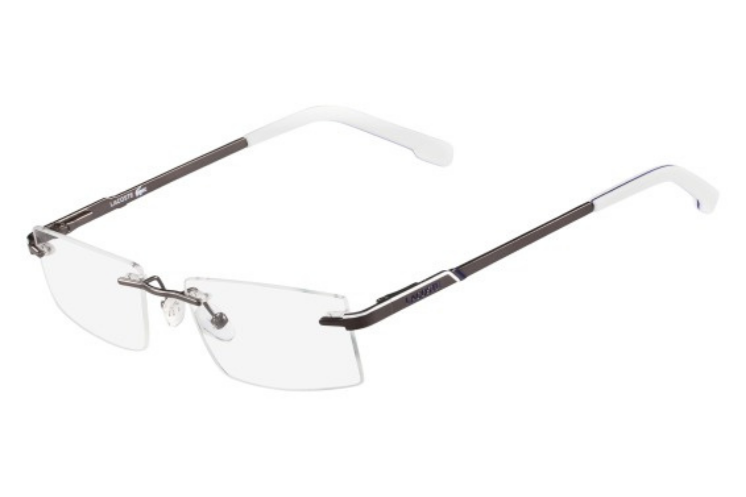 Lacoste shop rimless glasses